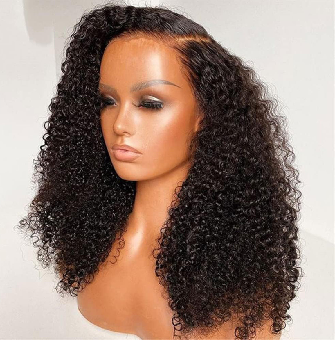 250% Afro Kinky Curly Wigs Real HD Lace Front Wigs Melt Skins Deep Curly glueless wigs