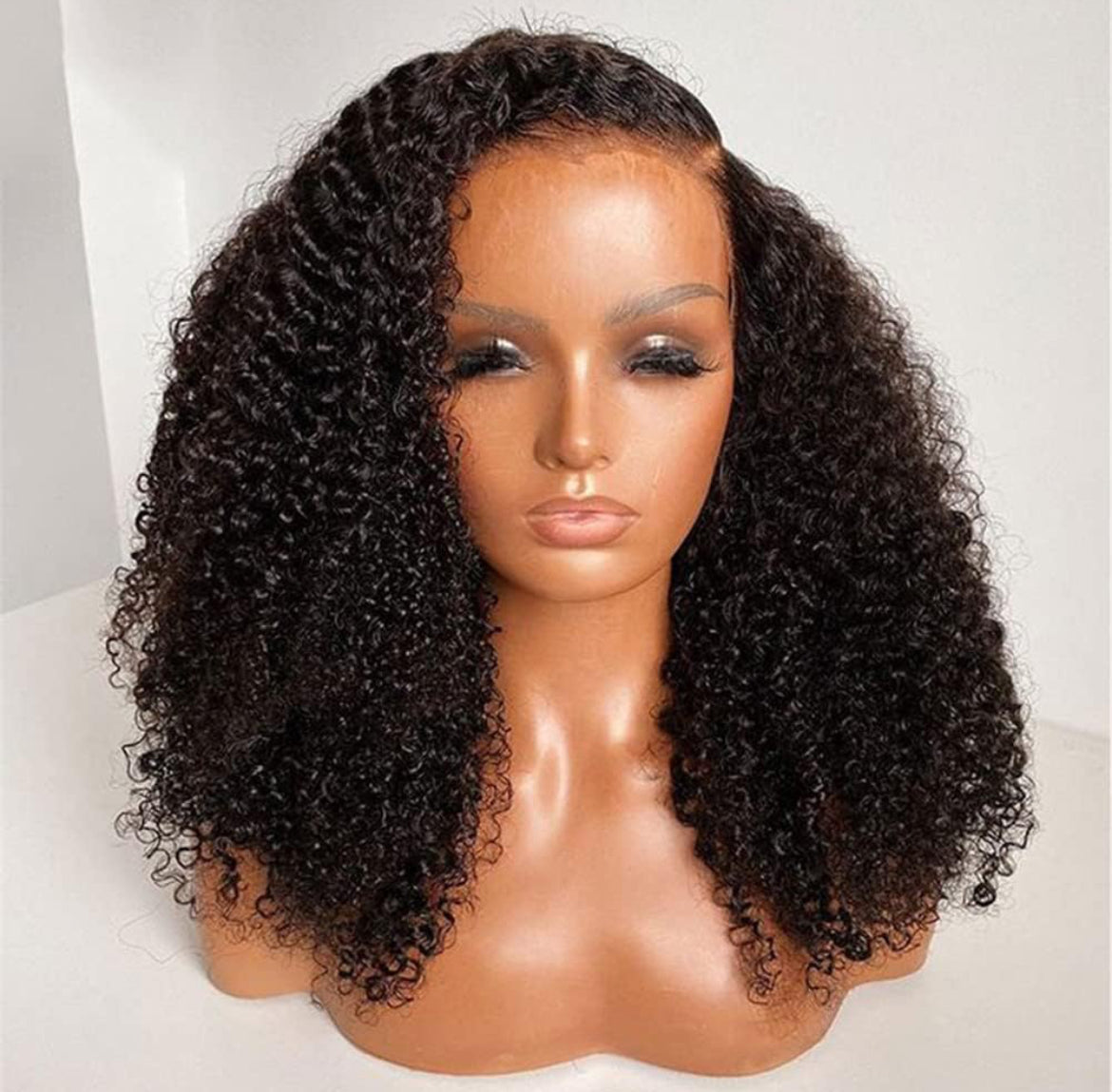 250% Afro Kinky Curly Wigs Real HD Lace Front Wigs Melt Skins Deep Curly glueless wigs