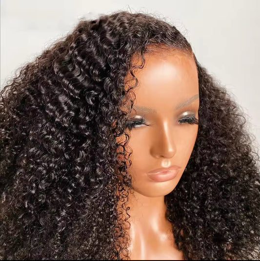 250% Afro Kinky Curly Wigs Real HD Lace Front Wigs Melt Skins Deep Curly glueless wigs