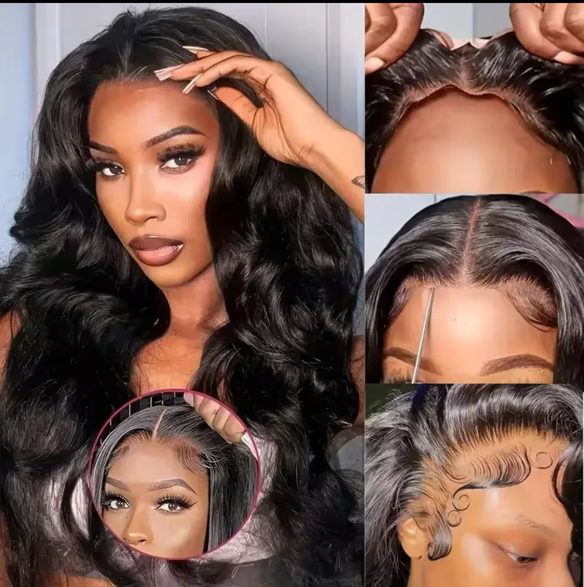 250% Body Wave Glueless Lace Closure Wig - 34 Inch Human Hair