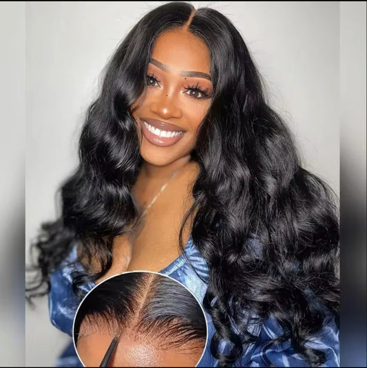 250% Body Wave Glueless Lace Closure Wig - 34 Inch Human Hair