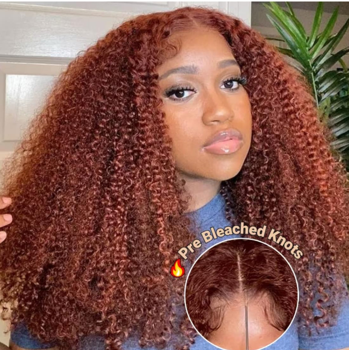 Ready-to-Wear Reddish Brown Water Wave Wig – 5x5 HD Lace Closure