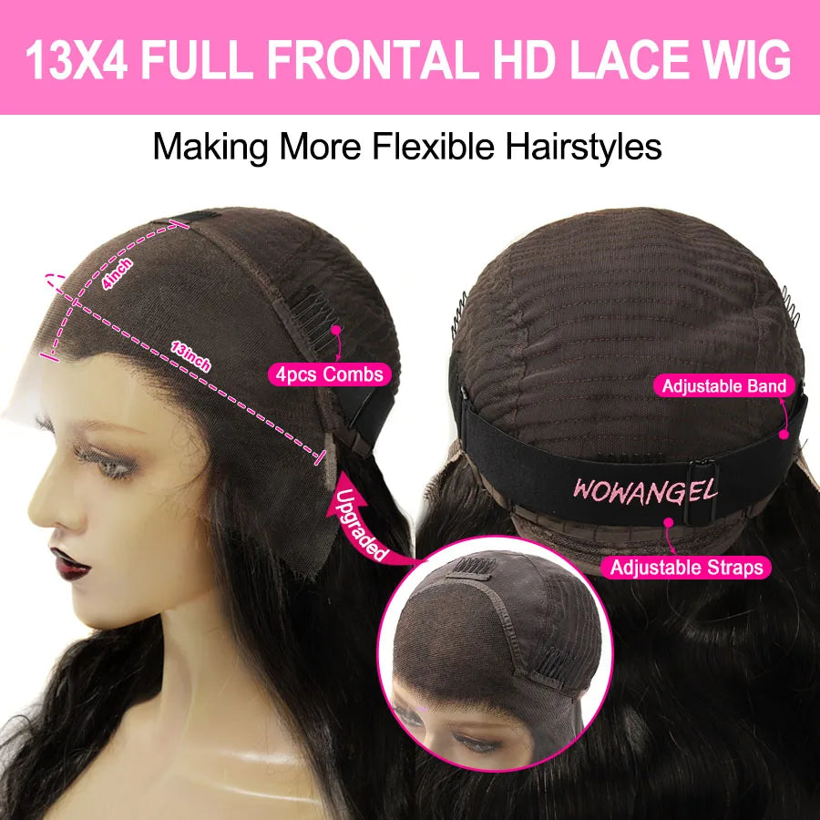 13x6 Ombre Highlight Lace Front Wig with Deep Part