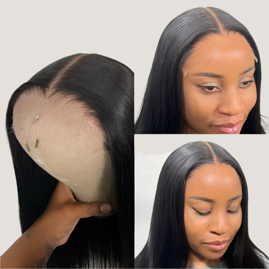 Bye Bye Knots Wigs 5x5 HD Lace Closure Wigs Natural  Glueless Wigs Human Hair Ready to Wear